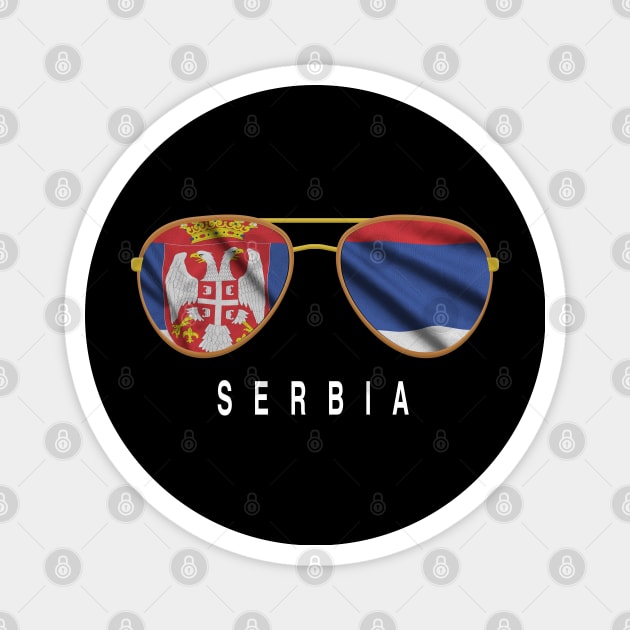 Serbia Sunglasses, Serbia Flag, Serbia gift ,   Serbian , Magnet by JayD World